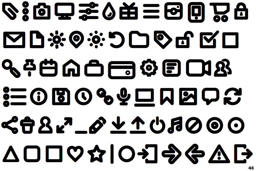 Iconic Pictograms Bold