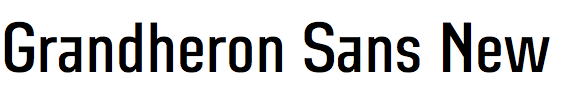 Grandheron Sans New