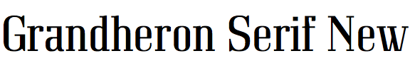 Grandheron Serif New