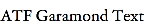 ATF Garamond Text