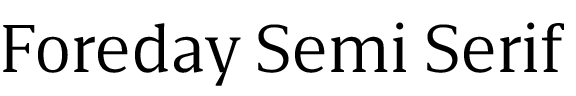 Foreday Semi Serif