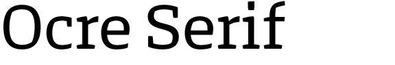 Ocre Serif
