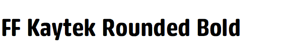 FF Kaytek Rounded Bold