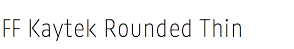 FF Kaytek Rounded Thin