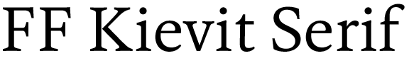 FF Kievit Serif