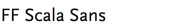 FF Scala Sans
