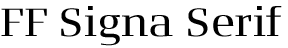 FF Signa Serif