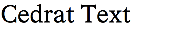 Cedrat Text