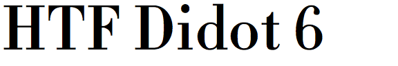 HTF Didot 6