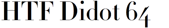 HTF Didot 64