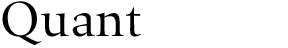 Quant