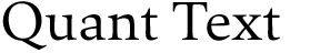 Quant Text