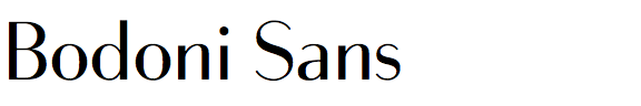 Bodoni Sans