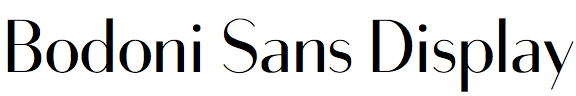 Bodoni Sans Display