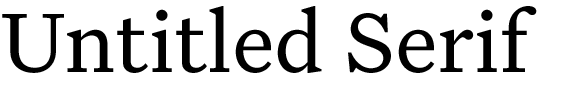 Untitled Serif