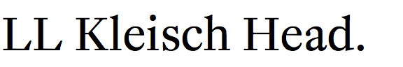 LL Kleisch Headline