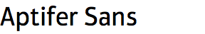 Aptifer Sans