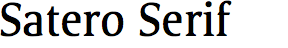 Satero Serif