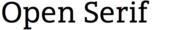 Open Serif