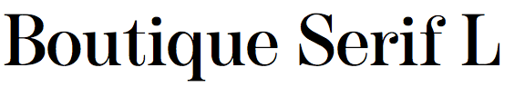 Boutique Serif L