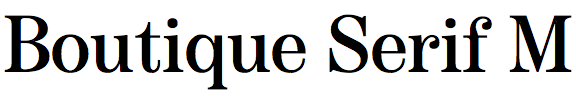 Boutique Serif M