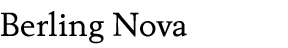 Berling Nova Text