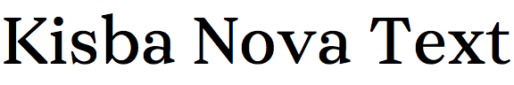 Kisba Nova Text