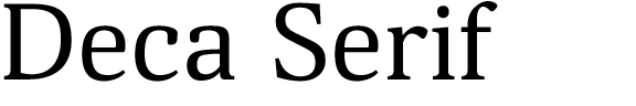 Deca Serif