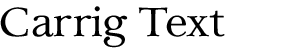 Carrig Text