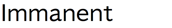 Immanent