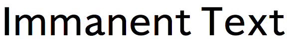 Immanent Text