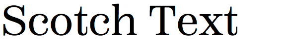 Scotch Text