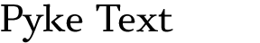 Pyke Text