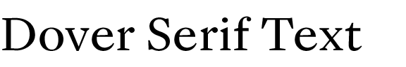 Dover Serif Text