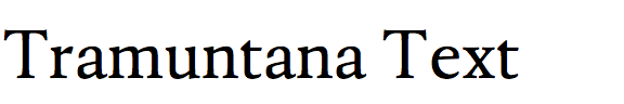 Tramuntana Text