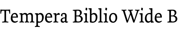 Tempera Biblio Wide B