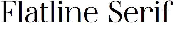 Flatline Serif