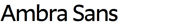 Ambra Sans