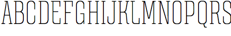 Triunfo Thin Ultra Condensed