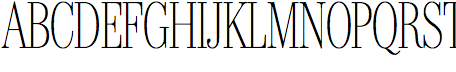 IvyBodoni Condensed Thin
